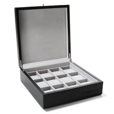 Leatherette 12 Slot Collector Watch Box