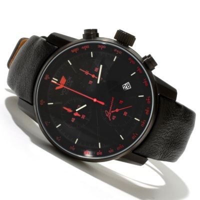 Vostok -Europe GAZ Limo Quartz Tritium Tube Sweep Chronograph Strap Watch