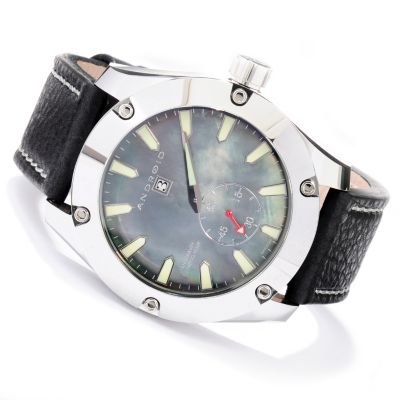 ANDROID MEN'S ANTIGRAVITY TUNGSTEN JUMPING HOUR STRAP WATCH