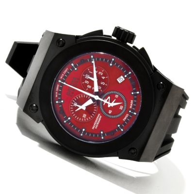 INVICTA RESERVE AKULA SWISS CHRONOGRAPH STRAP WATCH W/ 3 SLOT DC