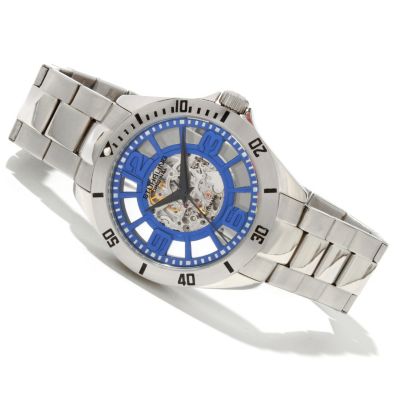Stuhrling Original Men's Winchester Quartz Elite Automatic Bracelet Watch