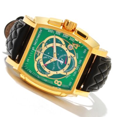 619-517 - Invicta Men's S1 Rally Swiss Made Quartz Chronograph Leather Strap Watch