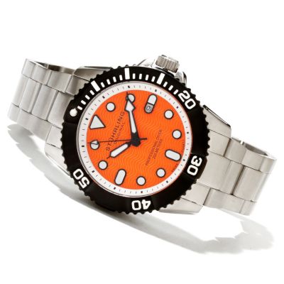 Stuhrling Original Men's Professional Diver Swiss Quartz Bracelet Watch