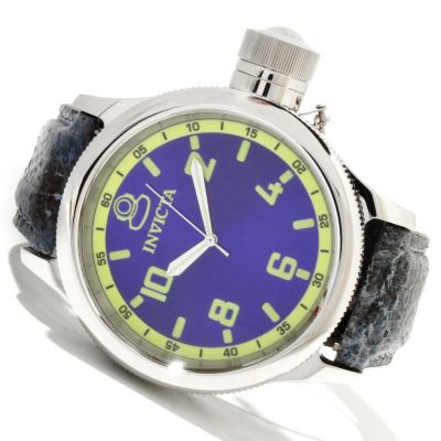 INVICTA MEN'S RUSSIAN DIVER QUARTZ STAINLESS CASE WOLFISH STRAP WATCH