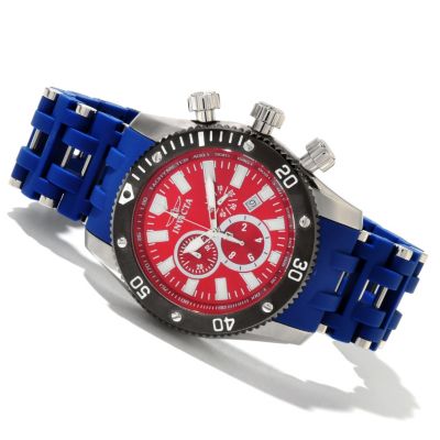INVICTA MEN'S SEA SPIDER QUARTZ CHRONOGRAPH PU BRACELET WATCH