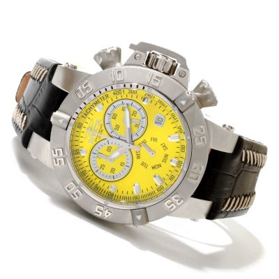 619-664 - Invicta Women's Subaqua Noma III Quartz Chronograph Leather Strap Watch