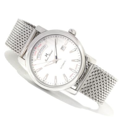 619-700 - Jean Marcel Men's Clarus Limited Edition Swiss Made Automatic Mesh Bracelet Watch 