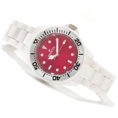 INVICTA WOMEN'S PRO DIVER QUARTZ MOVEMENT CERAMIC BRACELET WATCH