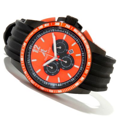 ADEE KAYE MEN'S CHRONOGRAOH SILICON STRAP WATCH