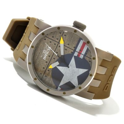 619-823 - Invicta Men's DNA ''BOMBER'' Quartz Titanium Silicone Strap Watch