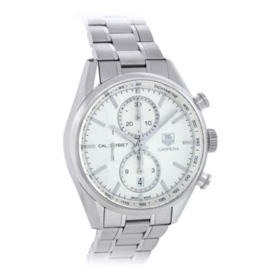 619-848 - Tag Heuer Men's Carrera Swiss Quartz Stainless Steel Bracelet Watch