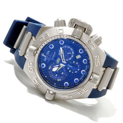 INVICTA MEN'S SUBAQUA SWISS MADE QUARTZ CHRONO STRAP WATCH W/ 8DC
