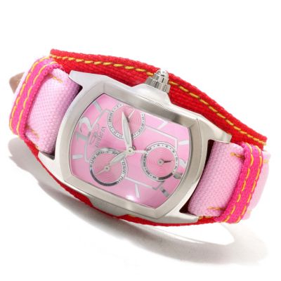 619-929 - Invicta Women's Lupah Couture Quartz Stainless Steel Leather Strap Watch