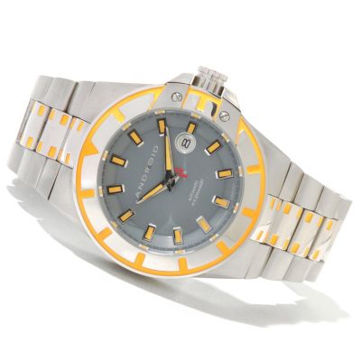 619-933 - Android Men's Bioluminescence Automatic Stainless Steel Bracelet Watch