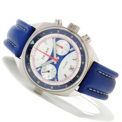 Sturmanskie Ocean Edition Russian Mechanical Chronograph Leather Strap Watch
