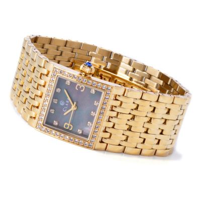 CLARA WOMEN'S CRYSTAL ACCENTED QUARTZ BRACELET WATCH