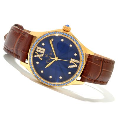 CONSTANTIN WEISZ MEN'S AUTOMATIC SKELETON DIAL STRAP WATCH