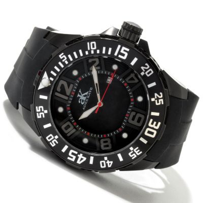 Adee Kaye Men's Rotating Bezel Silicon Strap Watch