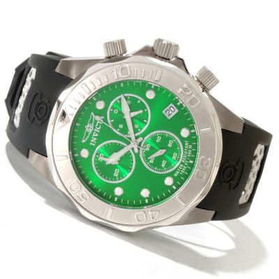 620-006 - Invicta Men's Grand Diver Swiss Quartz Chronograph Stainless Steel Polyurethane Strap Watch