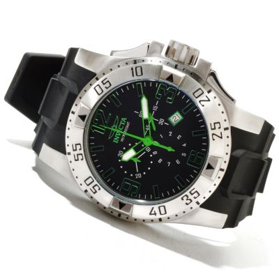 INVICTA MEN'S EXCURSION QUARTZ CHRONO POLYURTHANE STRAP WATCH