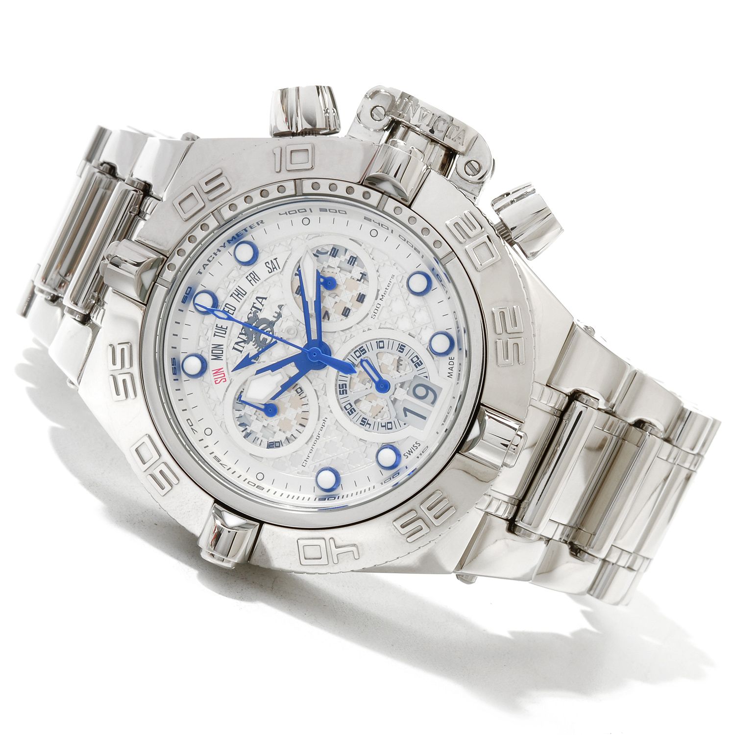 10 - Invicta Men's Subaqua Noma IV Swiss Quartz Chronograph High Polish Bracelet Watch