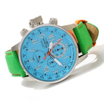 620-011 - Invicta Men's I Force Quartz Chronograph Stainless Steel Rifle Leather Strap Watch