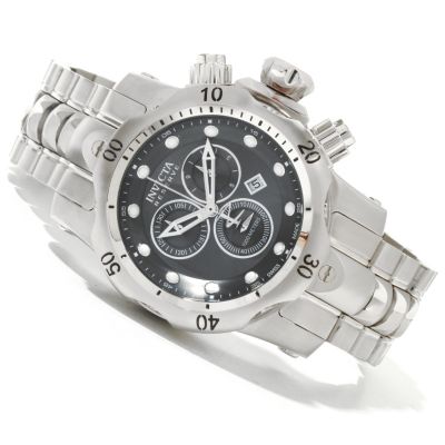 INVICTA RESERVE VENOM SWISS QUARTZ CHRONO STAINBLESS BRACELET WATCH