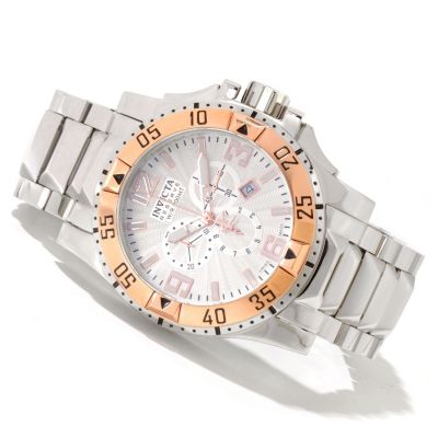 620-055 - Invicta Reserve Men's Excursion Swiss Made Quartz Chronograph Stainless Steel Bracelet Watch