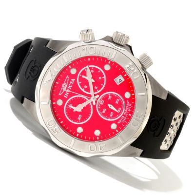 620-058 - Invicta Men's Grand Diver Swiss Quartz Chronograph Stainless Steel Polyurethane Strap Watch