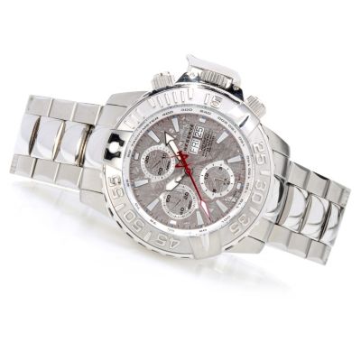 620-067 - Invicta Reserve Subaqua Noma II Swiss Made Valjoux Meteorite Dial Watch w/ 8-Slot Dive Case