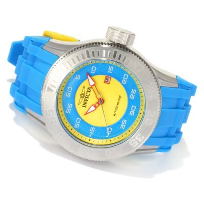 INVICTA MEN'S PRO DIVER QUARTZ MOVEMENT POLYURETHANE STRAP WATCH W/ 8DC