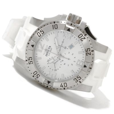 INVICTA MEN'S EXCURSION QUARTZ CHRONO STAINLESS CASE POLYURETHANE STRAP WATCH