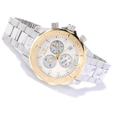 620-121 - Invicta Men's Grand Diver Swiss Made Quartz Chronograph Stainless Steel Bracelet Watch