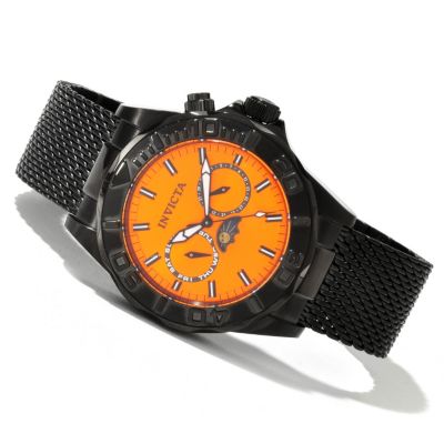 INVICTA MEN'S SEA WIZARD QUARTZ MULTIFUNCTION STAINLESS MESH BRACELET WATCH
