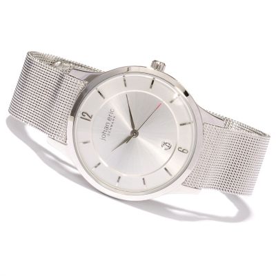 620-153 - Johan Eric Men's Hobro Quartz Stainless Steel Bracelet Watch 