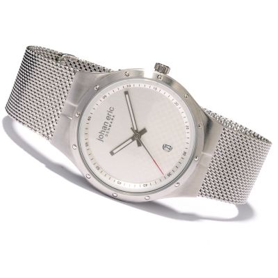 620-156 - Johan Eric Men's Skive Quartz Stainless Steel Bracelet Watch