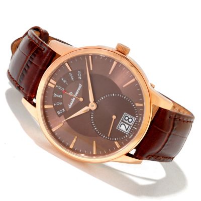 Claude Bernard Men's Classic Swiss Made Quartz Leather Strap Watch