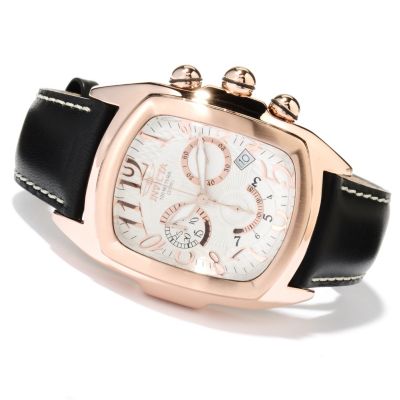 620-287 - Invicta Men's Dragon Lupah Quartz Chronograph Stainless Steel Leather Strap Watch