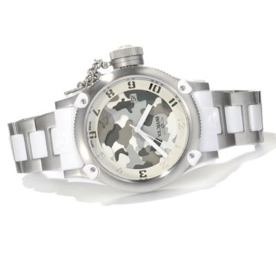 INVICTA WOMEN'S RUSSIAN DIVER ANNIV ED QUARTZ CAMO DIAL BRACELET WATCH