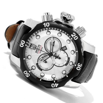 INVICTA RESERVE MEN'S JASON TAYLOR VENOM SWISS QUARTZ CHRONO STRAP WATCH