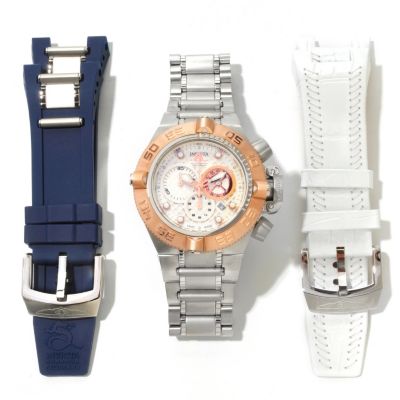 INVICTA MEN'S SUBAQUA NOMA IV SWISS CHRONO INTERCHANGEABLE 3 PC WATCH SET