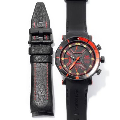 Vostok-Europe Men's Lunokhod II Multi-fuction Chronograph Diver's Strap Watch