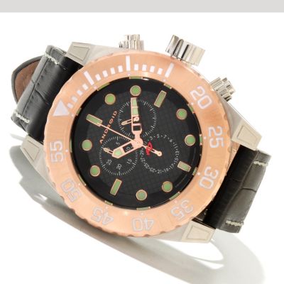 Android Men's Silverjet Chrono 3 Quartz Leather Strap Watch