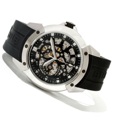 Stuhrling Original Men's Crucible XT Automatic Skeleton Strap Watch