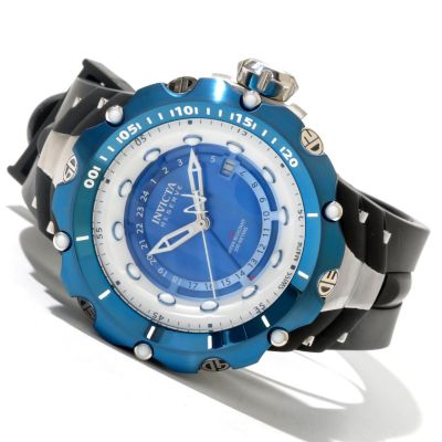 INVICTA RESERVE MEN'S VENOM QUARTZ GMT STRAP WATCH