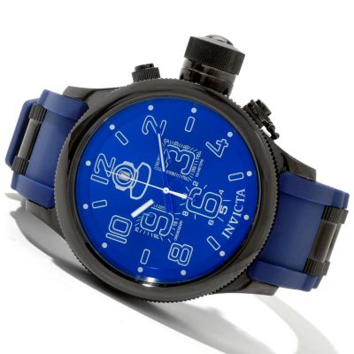 INVICTA MEN'S RUSSIAN DIVER QUARTZ CHRONO RUBBER STRAP WATCH