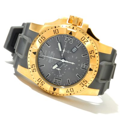 620-413 - Invicta Men's Excursion Quartz Chronograph Stainless Steel Polyurethane Strap Watch