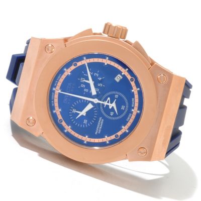 INVICTA MEN'S RESERVE AKULA SWISS MADE QUARTZ CHRONO SILICON STRAP WATCH