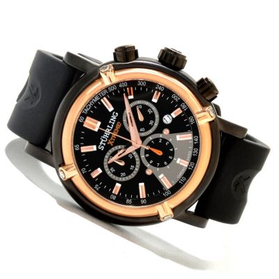 Stuhrling Xtreme Men's Aevus Quartz Chronograph Rubber Strap Watch