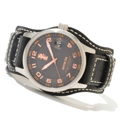 INVICTA MEN'S I FORCE LEGARTO QUARTZ DATE STRAP WATCH W/COLLECTOR'S BOX
